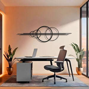Metal Circular Geometric Wall Art   Modern Metal Wall Decor For Living Room Modern Minimalist Wall Hanging For Home  Office Gift For Her 1753692123119.jpg