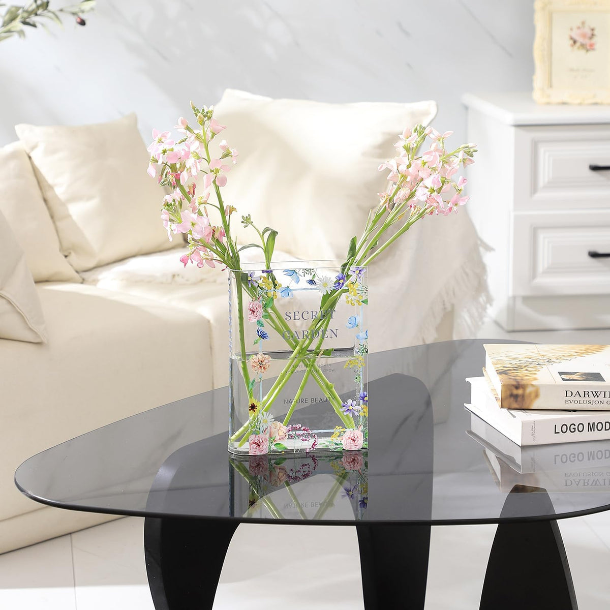 Book Vase Acrylic Book Vase For Flowers Book Flower Vase Clear Book Shaped Vase A Book About Flowers Vase Modern Decorative Vase For Home Office Bedroom Living Room Dining Table 1754534403484.jpg
