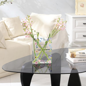 Book Vase Acrylic Book Vase For Flowers Book Flower Vase Clear Book Shaped Vase A Book About Flowers Vase Modern Decorative Vase For Home Office Bedroom Living Room Dining Table 1754534403484.jpg