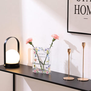 Book Vase Acrylic Book Vase For Flowers Book Flower Vase Clear Book Shaped Vase A Book About Flowers Vase Modern Decorative Vase For Home Office Bedroom Living Room Dining Table 1754534403521.jpg