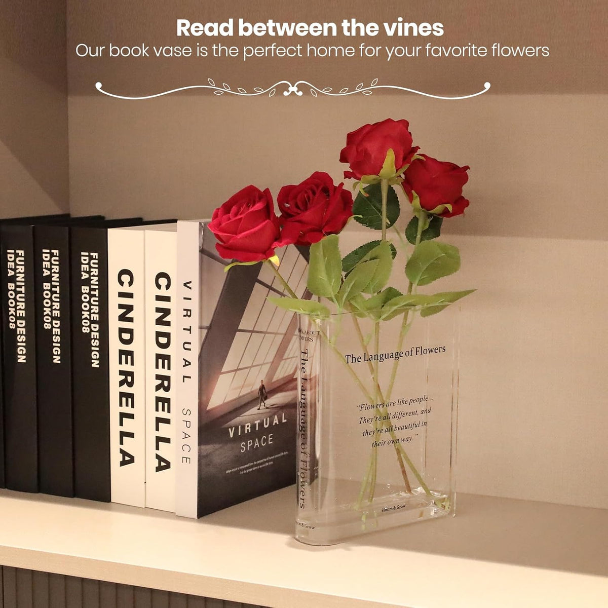 Book Vase For Flowers Home D Corartistic And Cultural Flavor Decorative Acrylic Clear Vase For Home And Officecreative Gifts For Book Lovers 1754534827670.jpg