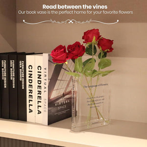 Book Vase For Flowers Home D Corartistic And Cultural Flavor Decorative Acrylic Clear Vase For Home And Officecreative Gifts For Book Lovers 1754534827670.jpg