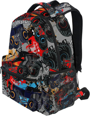 Monster Truck Car Boys Girls Kids School Backpacks Bookbag Elementary School Bag Travel Backpack Daypack 1754879903075.jpg
