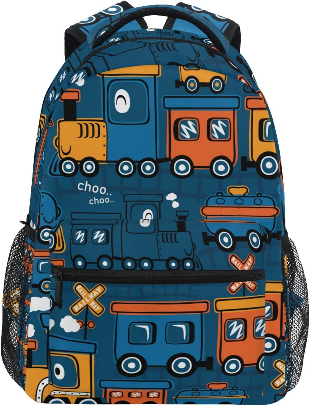 Colorful Funny Cartoon Steam Train Boys Girls Kids School Backpacks Bookbag Elementary School Bag Travel Backpack Daypack 1754880044519.jpg