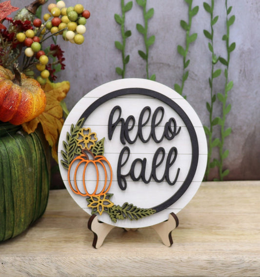 Round Miniature Hello Fall Sign Mini 4 Or 6 Inch Sign Tiered Tray Decor 3d Mini Wood Sign Falling Leaves Autumn Sign Fall Home Decor 1754974029107.jpg