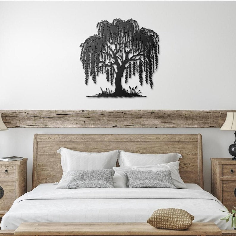 Metal Willow Tree Wall Art Weeping Willow Tree Metal Wall Art Willow Tree Metal Art Custom Personalized 9th Anniversary Gift For Him Her 1755244828659.jpg