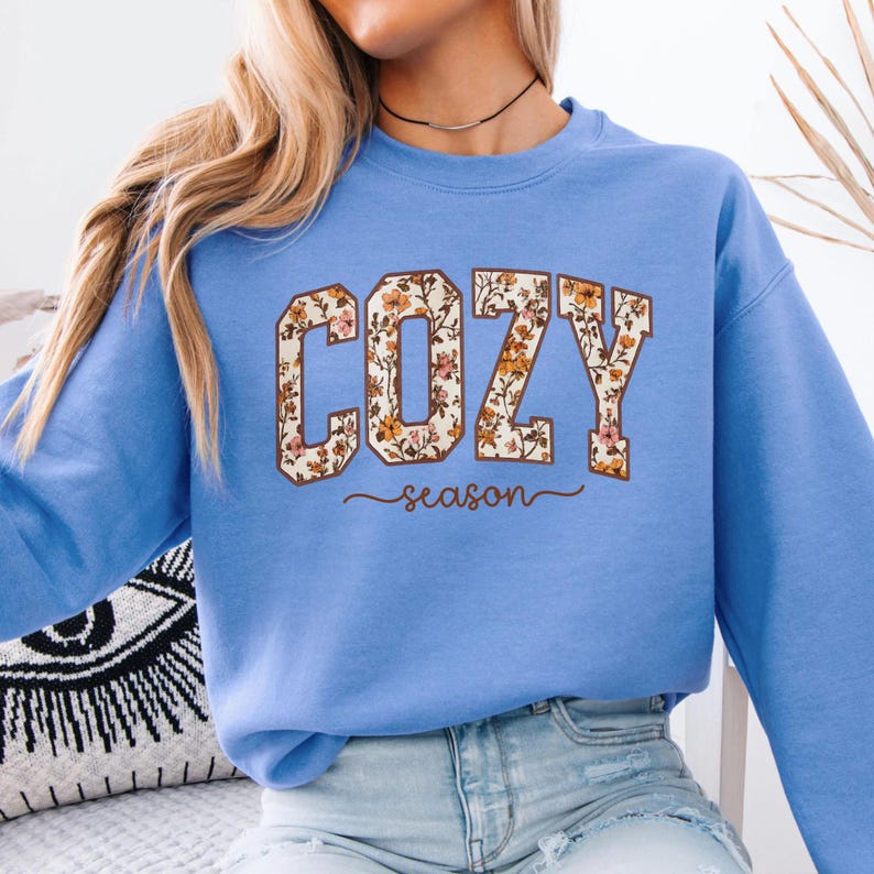 Cozy Season Sweatshirt Retro Fall Sweatshirt Get Cozy Sweater Womens Fall Sweaters Autumn Sweatshirts Cozy Autumn Crewneck Fall Season 1755487381719.jpg