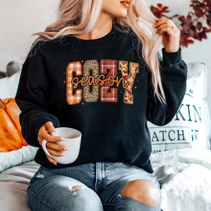Cozy Season Sweatshirt Retro Fall Sweatshirt Get Cozy Sweatshirt Womens Fall Sweaters Fall Graphic Tee Women Fall Shirtsweater Weather 1755488434057.jpg