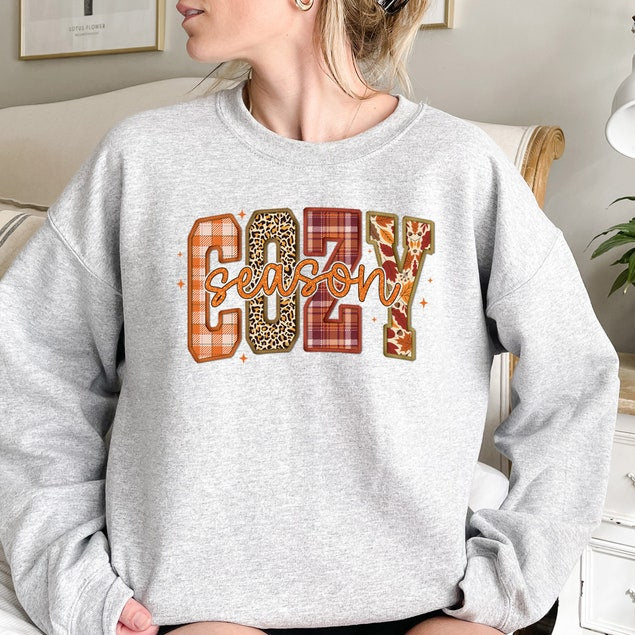 Cozy Season Sweatshirt Retro Fall Sweatshirt Get Cozy Sweatshirt Womens Fall Sweaters Fall Graphic Tee Women Fall Shirtsweater Weather 1755488434114.jpg