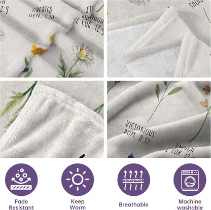 Christian Gifts For Women Christian Blanket With Flowers Birthday Gifts For Women Inspirational Religious Gifts For Sister Friend Daughter Mom Soft Throw Blankets 1755490849240.jpg