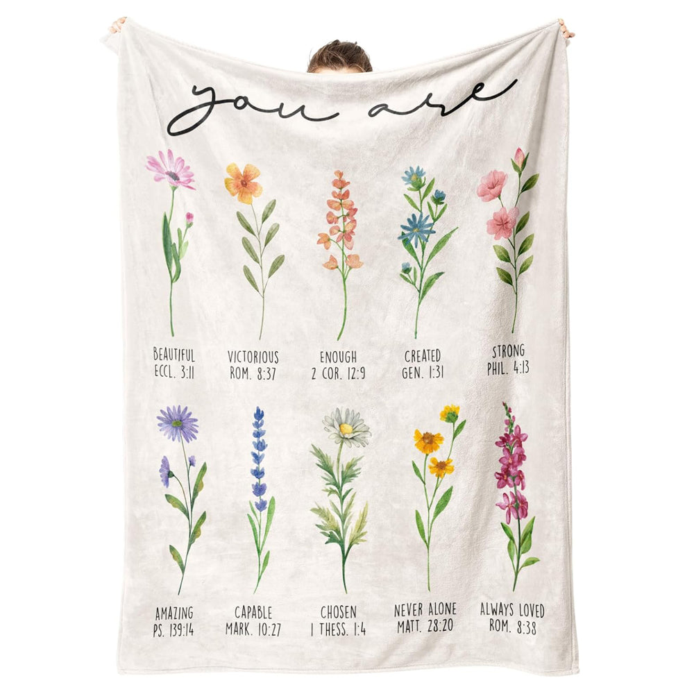 Christian Gifts For Women Christian Blanket With Flowers Birthday Gifts For Women Inspirational Religious Gifts For Sister Friend Daughter Mom Soft Throw Blankets 1755490849611.jpg