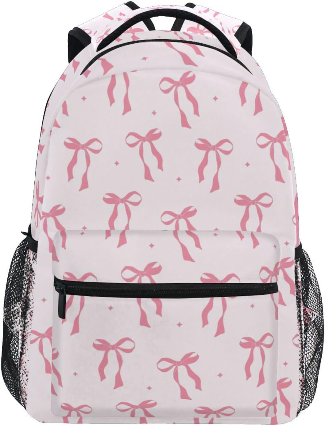 Cute Pink Ribbon Bow Boys Girls Kids School Backpacks Bookbag Elementary School Bag Travel Backpack Daypack 1755575752741.jpg