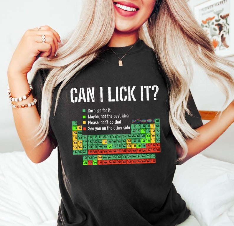 Can I Lick It Periodic Table T Shirt Funny Chemistry Shirt Elements Table Sweatshirt Funny Chemistry Gift Science Chemistry Lab Tee 1755592064186.jpg
