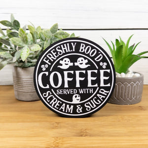 Halloween Coffee Bar Wood Sign Freshly Bood Coffee Served With Scream  Sugar Sign Halloween Ghost Coffee Shelf Sitter Tiered Tray Decor 1755657687795.jpg