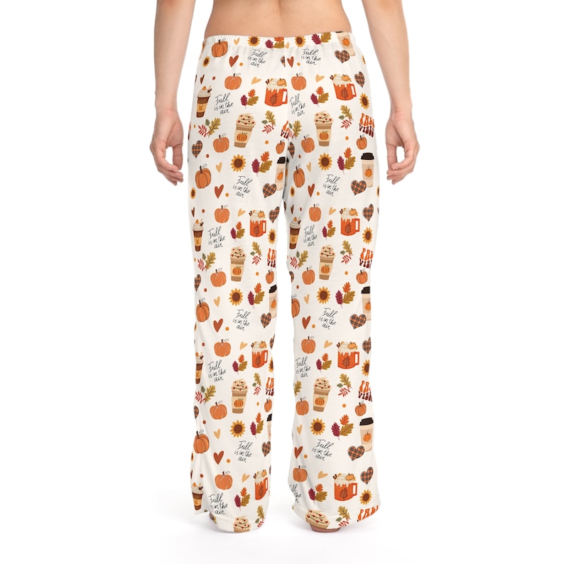 Fall Pajama Pants Pumpkin Latte Fall Is In The Air Pjs Fall Vibes Pj Pants Unique Gift For Her Friend Gift Fall Pumpkin Fall Gift 1755661826438.jpg