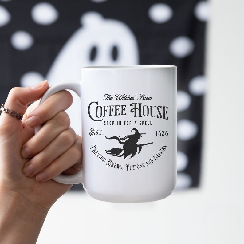 Witch Halloween Coffee Mug Witches Brew Coffee House Cup Coffee Lovers Halloween Mug Spooky Fall Mug Witchy Awesthetic Halloween Gift 1755763177335.jpg