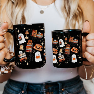 Reading Ghost Mug Halloween Coffee Mug Housewarming Gift Bookish Ghost Gift Spooky Vibes Cute Halloween Mug Fall Book Coffee Mug 1755830166273.jpg