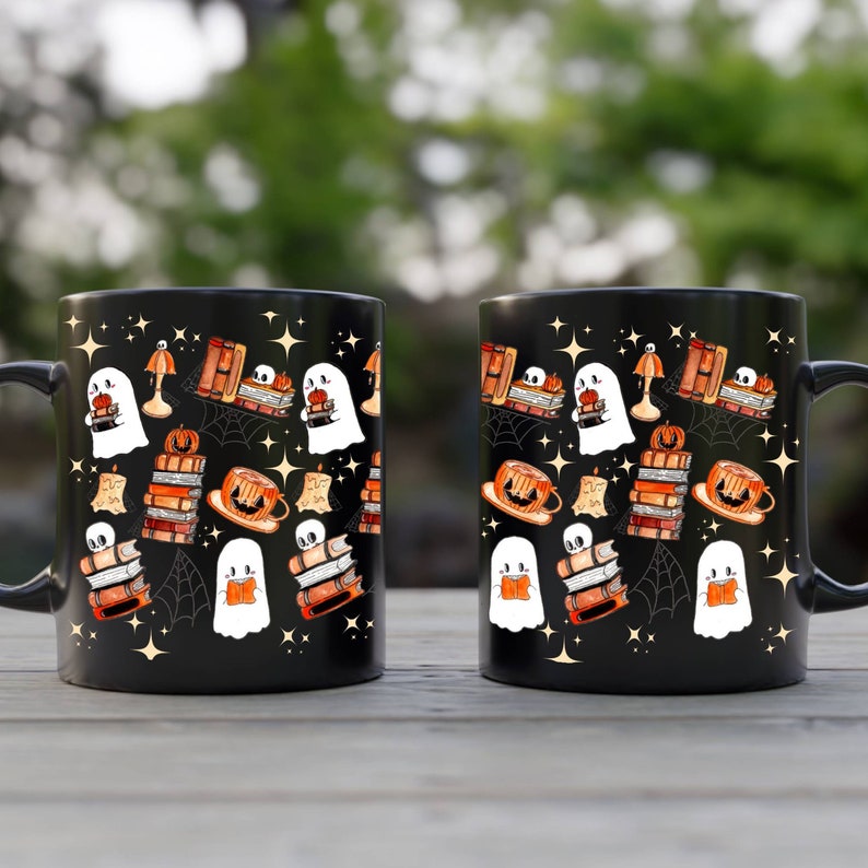 Reading Ghost Mug Halloween Coffee Mug Housewarming Gift Bookish Ghost Gift Spooky Vibes Cute Halloween Mug Fall Book Coffee Mug 1755830166300.jpg
