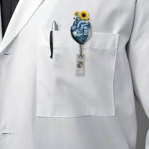 Starry Night Anatomical Heart Badge Reel Aesthetic Heart Gift Heart Doctor Badge Reel Cardiologist Gift Heart Surgeon Giftrn Nurse Gift 1755852722999.jpg
