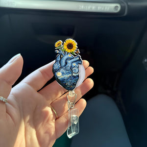 Starry Night Anatomical Heart Badge Reel Aesthetic Heart Gift Heart Doctor Badge Reel Cardiologist Gift Heart Surgeon Giftrn Nurse Gift 1755852723226.jpg