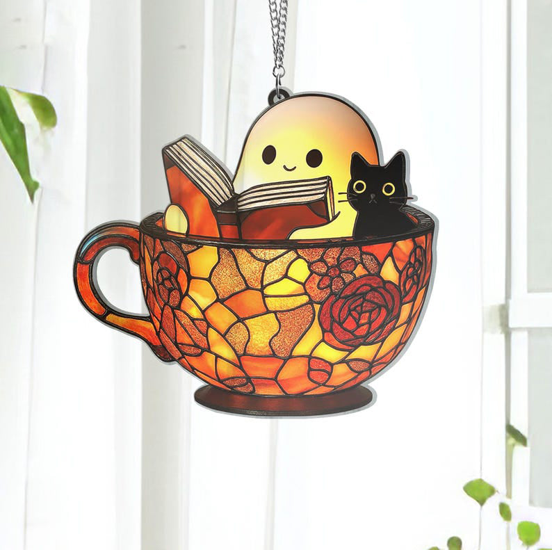 Cute Ghost Reading Book Suncatcher Ghost And Black Cat In Teacup Acrylic Window Hangingbook Lover Giftspooky Bookish Halloween Room Decor 1755917492825.jpg