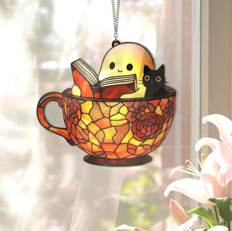 Cute Ghost Reading Book Suncatcher Ghost And Black Cat In Teacup Acrylic Window Hangingbook Lover Giftspooky Bookish Halloween Room Decor 1755917493083.jpg