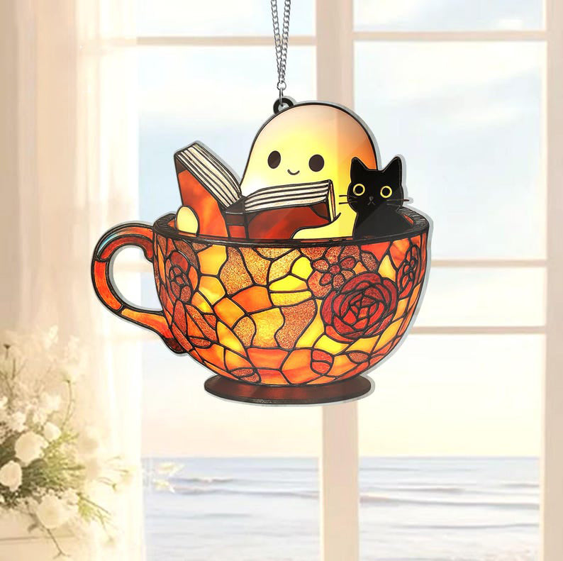 Cute Ghost Reading Book Suncatcher Ghost And Black Cat In Teacup Acrylic Window Hangingbook Lover Giftspooky Bookish Halloween Room Decor 1755917493237.jpg