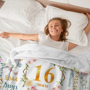 Sweet 16 Gifts For Girls Gifts For 16 Year Old Girl 16th Birthday Gift For Girls Sweet Sixteen Year Old Girl Birthday Gift Idea Present For 16 Yr Old Throw Blanket 1756453683247.jpg