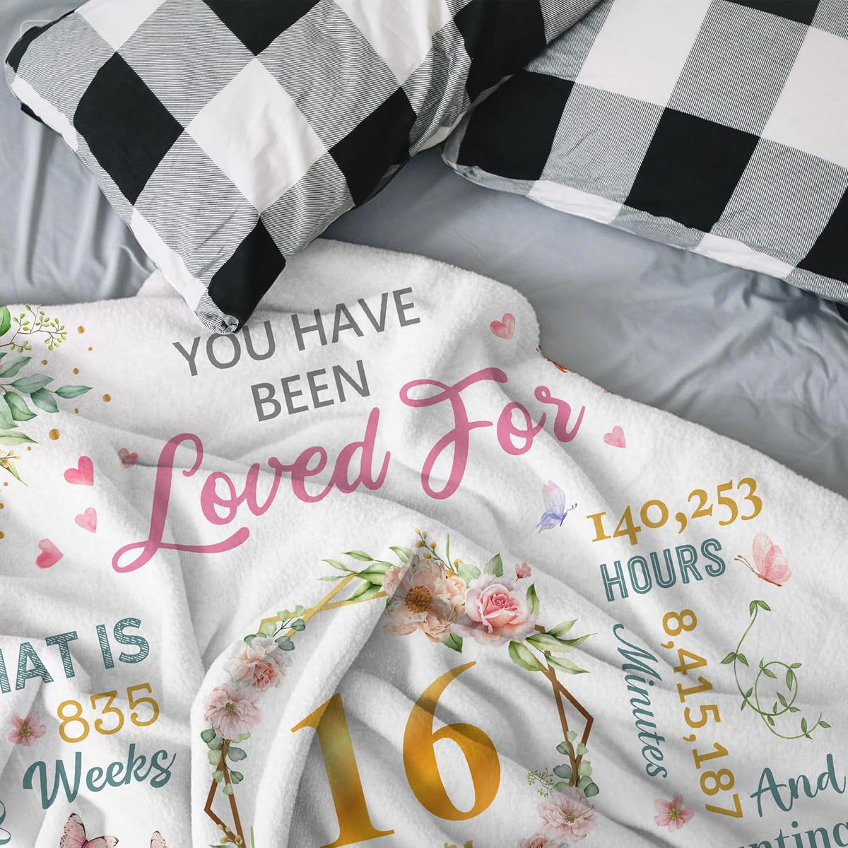 Sweet 16 Gifts For Girls Gifts For 16 Year Old Girl 16th Birthday Gift For Girls Sweet Sixteen Year Old Girl Birthday Gift Idea Present For 16 Yr Old Throw Blanket 1756453683253.jpg