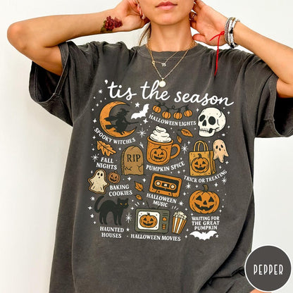 Vintage Halloween Shirt Tis The Season Retro Halloween Aesthetic Womens Halloween Shirt Pumpkin Witch Graphic Tee 1756456647728.jpg