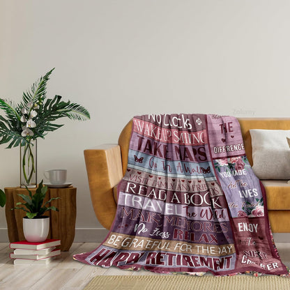 Retirement Gift For Woman Best Retired Gifts For Womenmen 2025 Retire Gift Ideas Funny Presents For Retirement Coworkerteachernursemom Soft Blanket 1756525139878.jpg