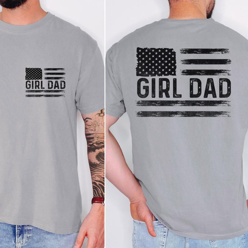 Girl Dad Shirt Cool Dads Club Tee American Flag Patriotic Dad Tee Fathers Day Gift New Dad Gift Trendy Dad Shirt 1756885897415.jpg