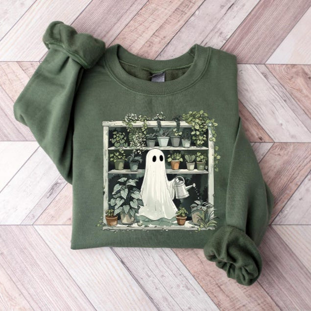 Funny Plant Ghost Sweatshirt Halloween Plant Lady Shirt Plant Lover Gift Ghost Crewneck Sweatshirt Spooky Gardener Shirt 1756889501500.jpg