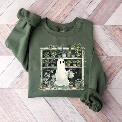Funny Plant Ghost Sweatshirt Halloween Plant Lady Shirt Plant Lover Gift Ghost Crewneck Sweatshirt Spooky Gardener Shirt 1756889501500.jpg