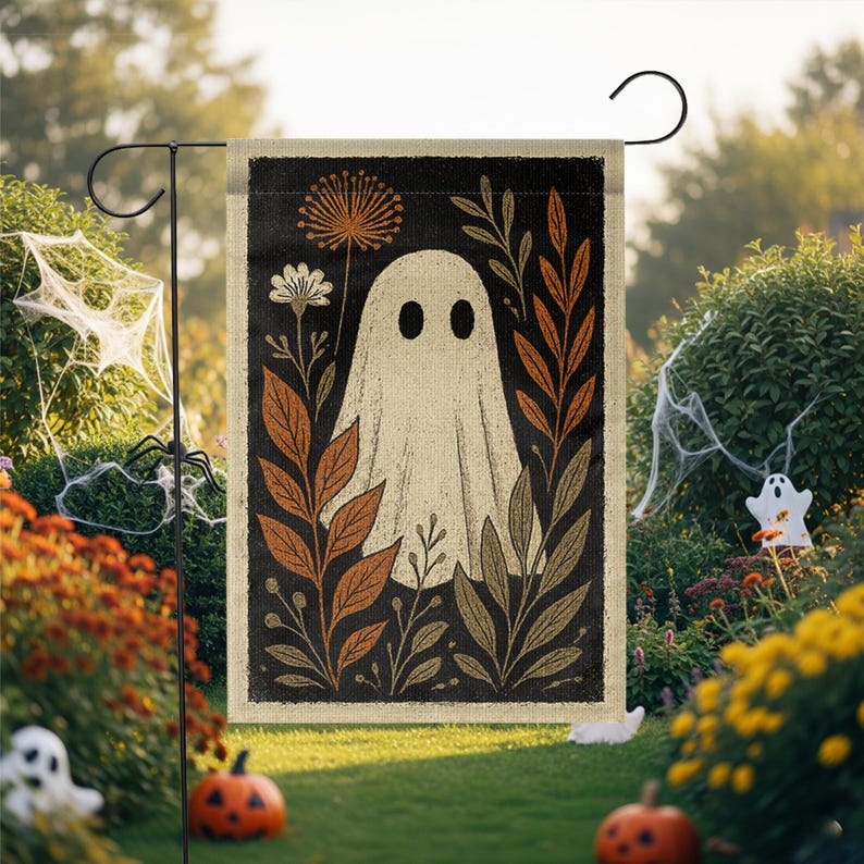 Witch With Broomstick Metal Garden Decor Witch With Stakes Garden Sign Halloween Sign Witch With Cat And Crow Decor Outdoor Fall Decor 1756890758486.jpg