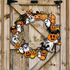 Halloween Bat Ghost Pumpkin Wreath Halloween Door Hanger Wooden Sign Spooky Halloween Haunted House Sign Halloween Decor Halloween Gift 1756891326119.jpg