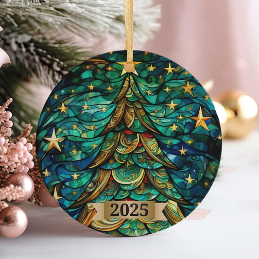 Christmas Tree Ornament 2025 Stained Glass Holiday Decoration Elegant Keepsake Gift For Family Coworkers Friends 1757056247371.jpg
