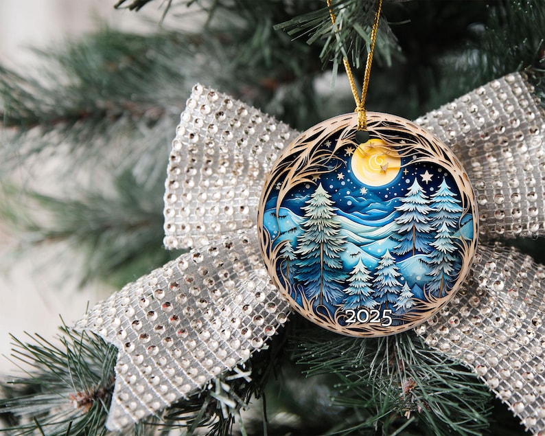 Beautiful Ornament 2025 Christmas Ornament Holiday Gift Idea Heirloom Keepsake Round Ceramic Bauble Present Unique Ornament 1757056300125.jpg