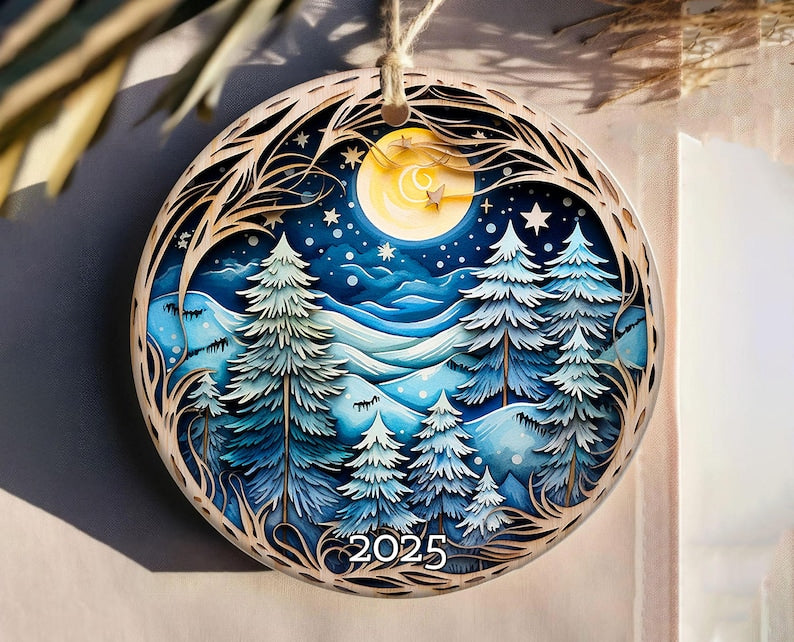 Beautiful Ornament 2025 Christmas Ornament Holiday Gift Idea Heirloom Keepsake Round Ceramic Bauble Present Unique Ornament 1757056300136.jpg