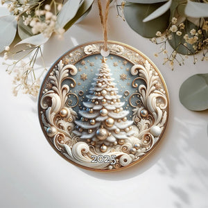 Christmas Tree Ornament 2025 Elegant Holiday Keepsake Xmas Tree Decoration Gold White Ornament Christmas Gift Idea Tree Hanging Decor 1757056500722.jpg