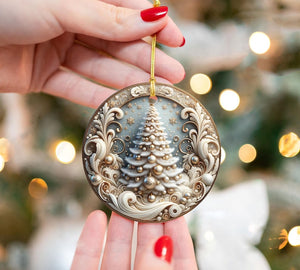 Christmas Tree Ornament 2025 Elegant Holiday Keepsake Xmas Tree Decoration Gold White Ornament Christmas Gift Idea Tree Hanging Decor 1757056500758.jpg