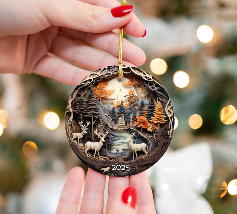 2025 Christmas Ornament 3d Effect Keepsake Ornament Holiday Decor Gift For Family Christmas Bauble Tree Decoration 2025 Ornament 1757056551197.jpg