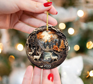 2025 Christmas Ornament 3d Effect Keepsake Ornament Holiday Decor Gift For Family Christmas Bauble Tree Decoration 2025 Ornament 1757056551197.jpg