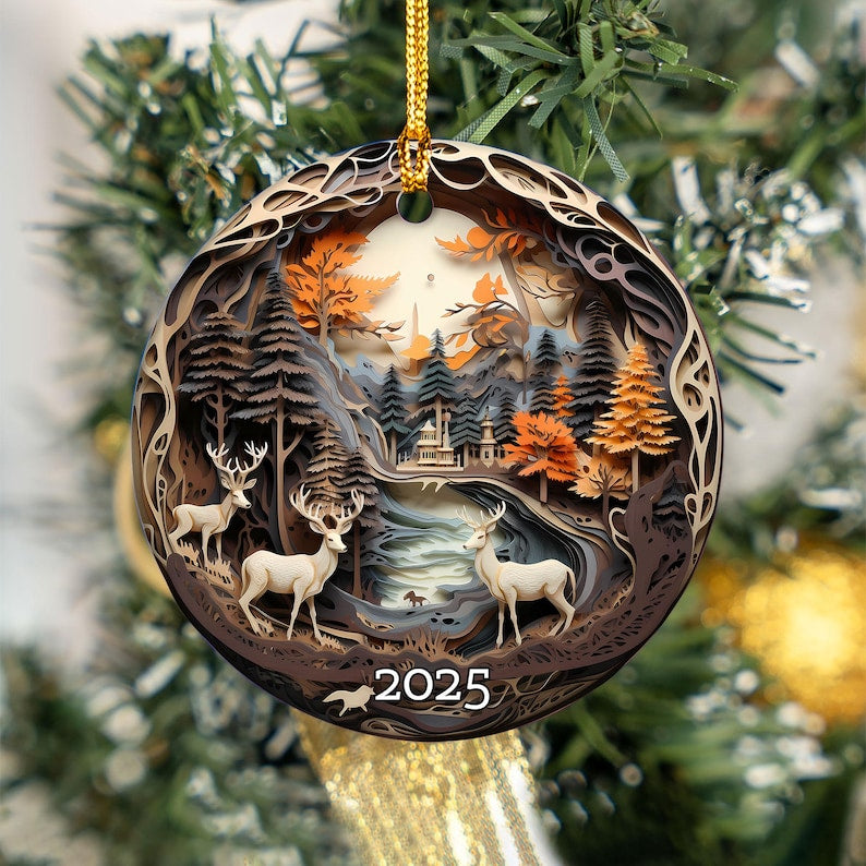 2025 Christmas Ornament 3d Effect Keepsake Ornament Holiday Decor Gift For Family Christmas Bauble Tree Decoration 2025 Ornament 1757056551211.jpg