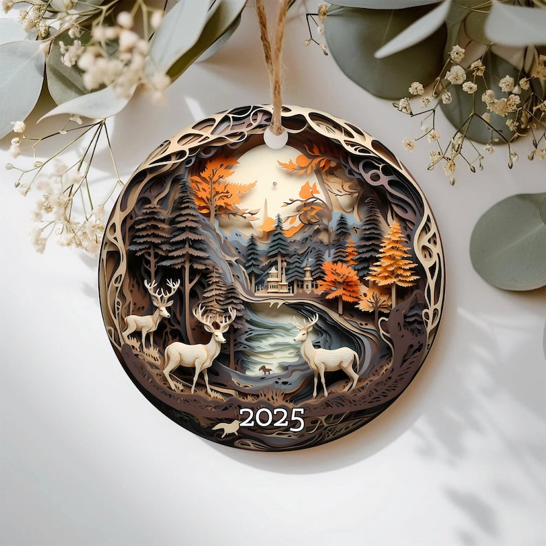 2025 Christmas Ornament 3d Effect Keepsake Ornament Holiday Decor Gift For Family Christmas Bauble Tree Decoration 2025 Ornament 1757056551287.jpg
