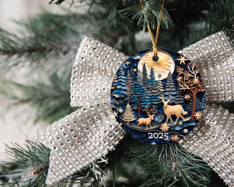 Christmas Ornament 2025 Christmas Decoration Holiday Gift Idea Round Ceramic Gift Exchange Gift Idea Xmas Tree 3d Effect Ornament 1757056933429.jpg