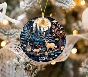 Christmas Ornament 2025 Christmas Decoration Holiday Gift Idea Round Ceramic Gift Exchange Gift Idea Xmas Tree 3d Effect Ornament 1757056933439.jpg
