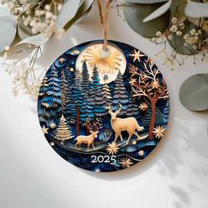 Christmas Ornament 2025 Christmas Decoration Holiday Gift Idea Round Ceramic Gift Exchange Gift Idea Xmas Tree 3d Effect Ornament 1757056933441.jpg
