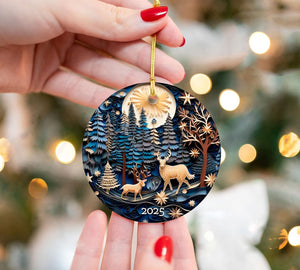 Christmas Ornament 2025 Christmas Decoration Holiday Gift Idea Round Ceramic Gift Exchange Gift Idea Xmas Tree 3d Effect Ornament 1757056933454.jpg