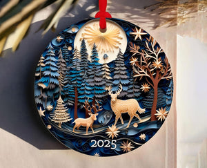 Christmas Ornament 2025 Christmas Decoration Holiday Gift Idea Round Ceramic Gift Exchange Gift Idea Xmas Tree 3d Effect Ornament 1757056933467.jpg